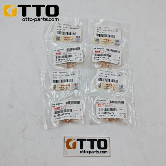Запчасти для дизельного двигателя OTTO 6WF1 8980659920 8-98065992-0 Прокладка сливной трубы, болт соединения прокладки двигателя для Isuzu